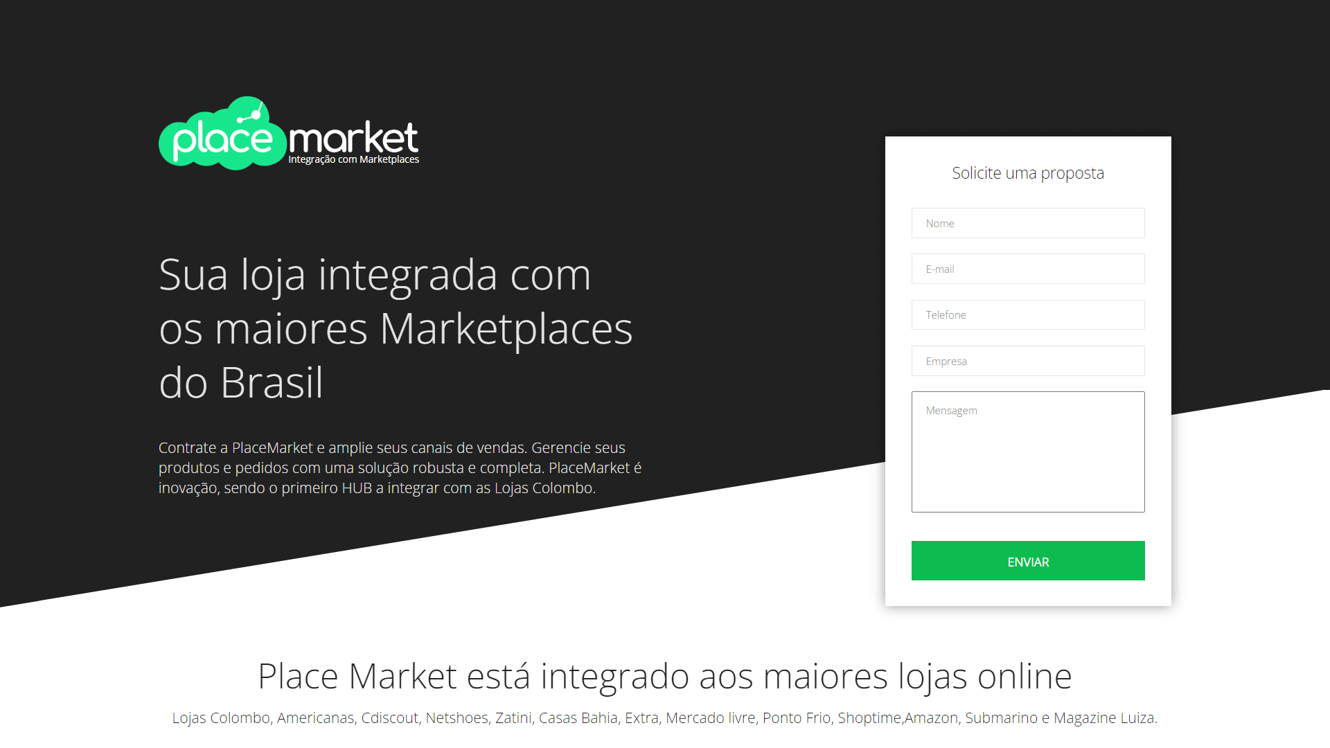 Integração com a PlaceMarket